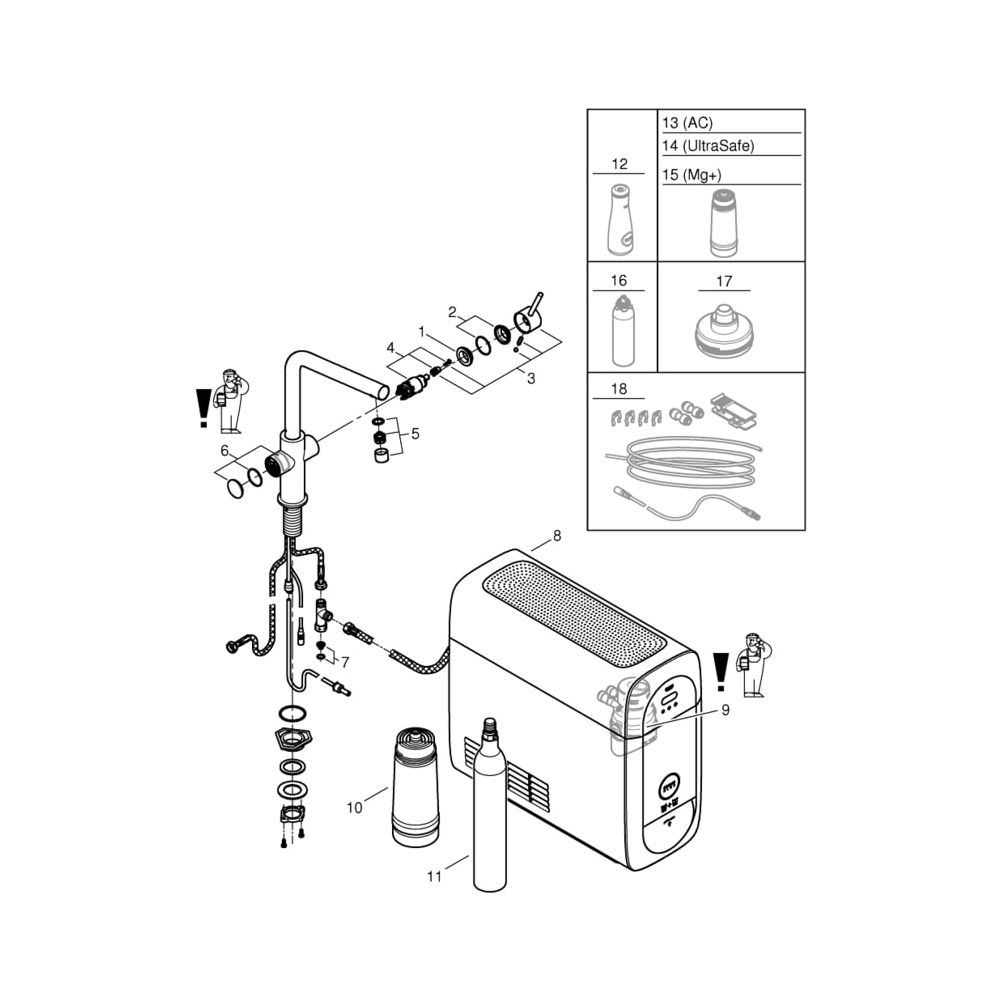 Grohe Blue Home L-Auslauf Starter Kit 31454AL1... GROHE-31454AL1 4005176488900 (Abb. 7)