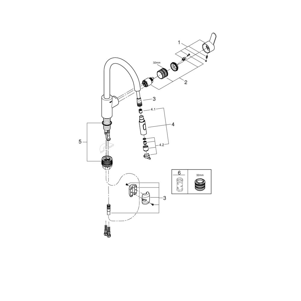 Grohe Eurostyle Cosmopolitan Einhand-Spültischbatterie 1/2" chrom 31482003... GROHE-31482003 4005176466984 (Abb. 9)