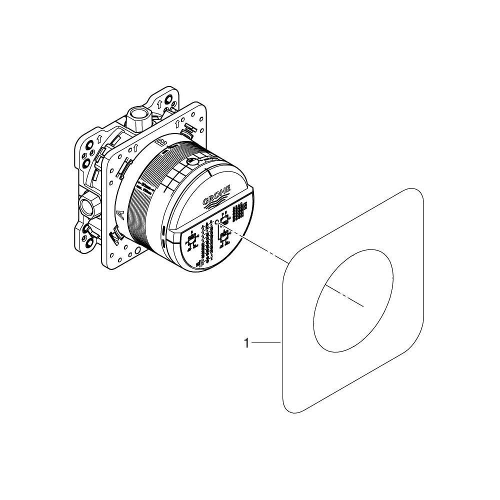 Grohe Grohtherm SmartControl Duschsystem Unterputz chrom 34742000... GROHE-34742000 4005176484094 (Abb. 6)