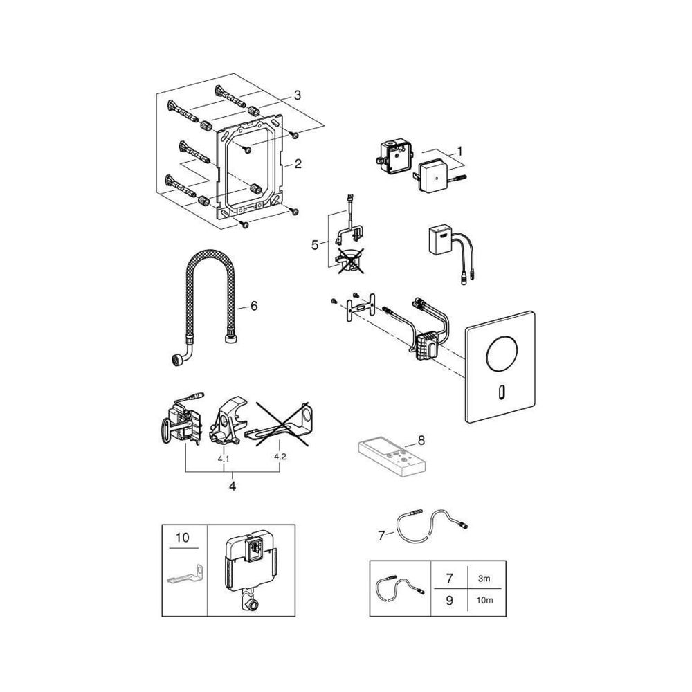 Grohe Tectron Skate Bluetooth Infrarot-Elektronik für WC chrom 37504000... GROHE-37504000 4005176320521 (Abb. 6)