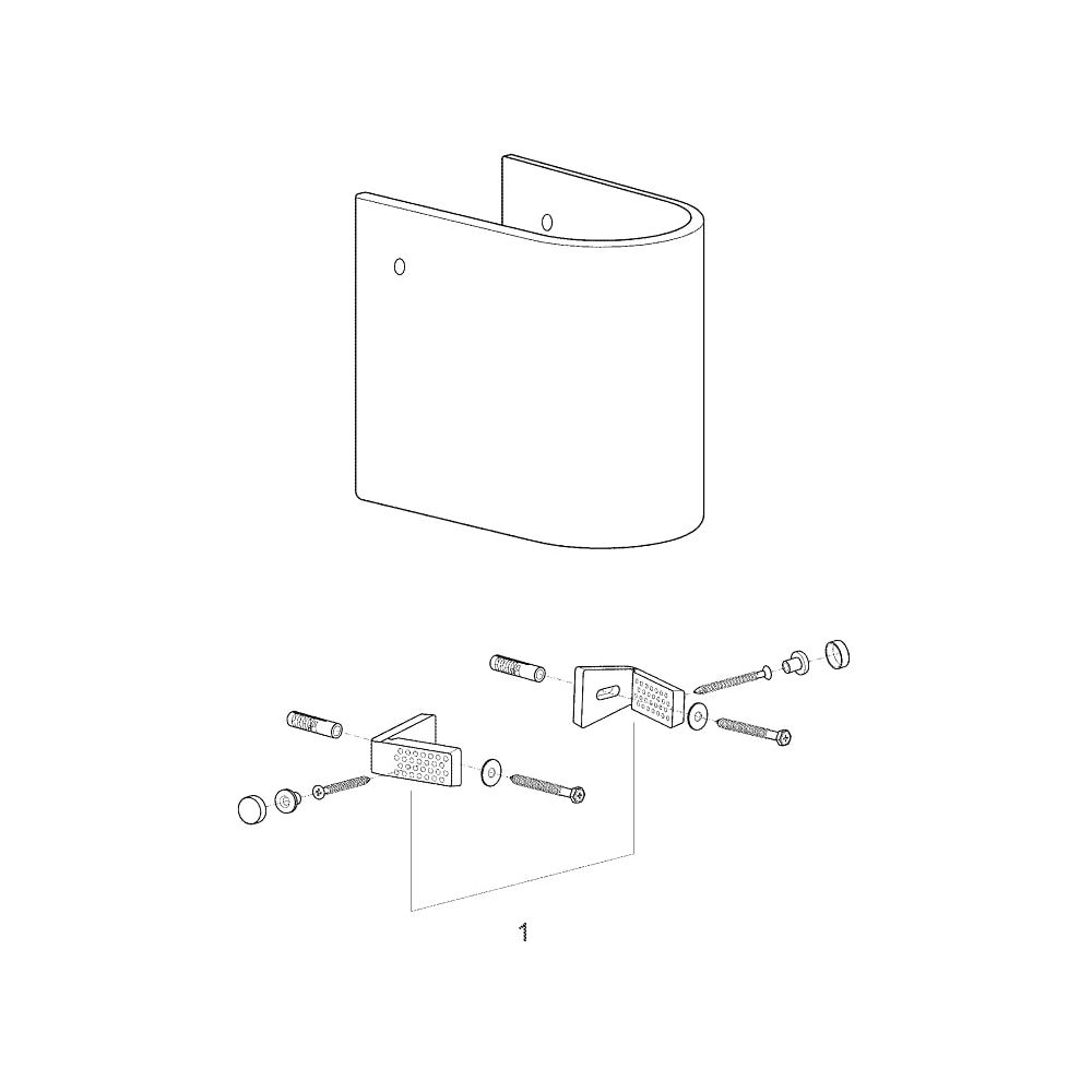 Grohe Halbsäule Euro Keramik für Waschtisch Alpinweiß... GROHE-39201000 4005176344947 (Abb. 5)
