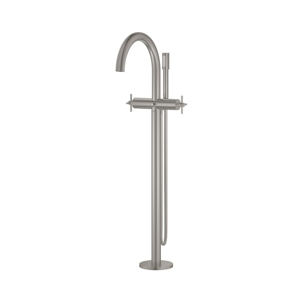 Grohe Atrio Wannenbatterie, Bodenmontage, eigensicher, mit Kreuzgriffen, 1/2", Superste... GROHE-25044DC3 4005176455445 (Abb. 2)