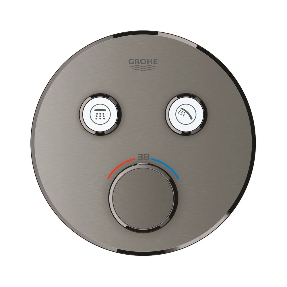 Grohe Grohtherm SmartControl Thermostat mit 2 Absperrventilen hard graphite gebürstet 2... GROHE-29119AL0 4005176455063 (Abb. 2)