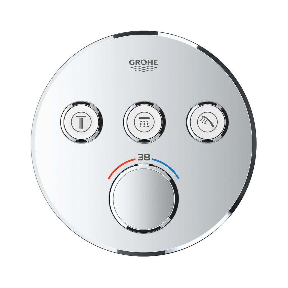 Grohe Grohtherm SmartControl Thermostat mit 3 Absperrventilen chrom 29121000... GROHE-29121000 4005176412271 (Abb. 7)
