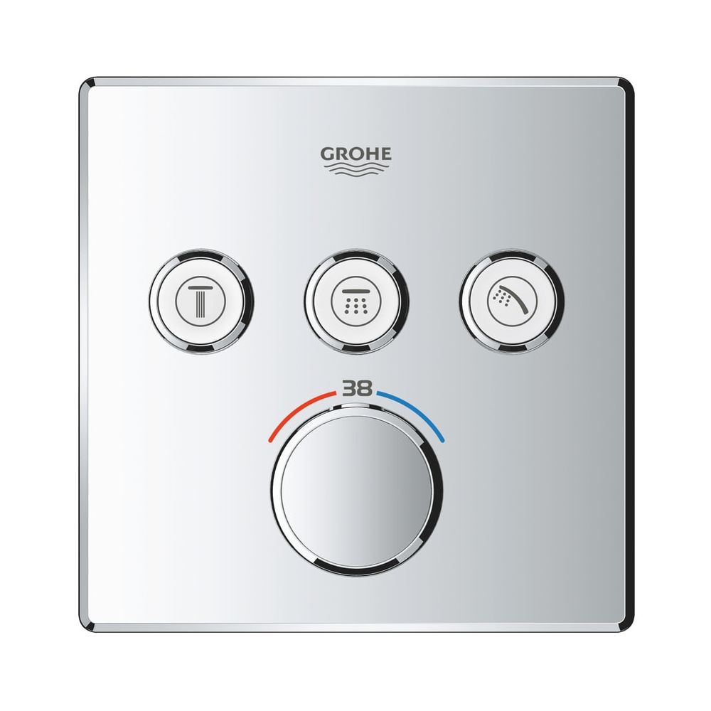Grohe Grohtherm SmartControl Thermostat mit 3 Absperrventilen chrom 29126000... GROHE-29126000 4005176413322 (Abb. 9)