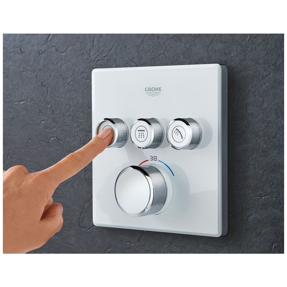Grohe Grohtherm SmartControl Thermostat mit 3 Absperrventilen moon white 29157LS0... GROHE-29157LS0 4005176413605 (Abb. 2)