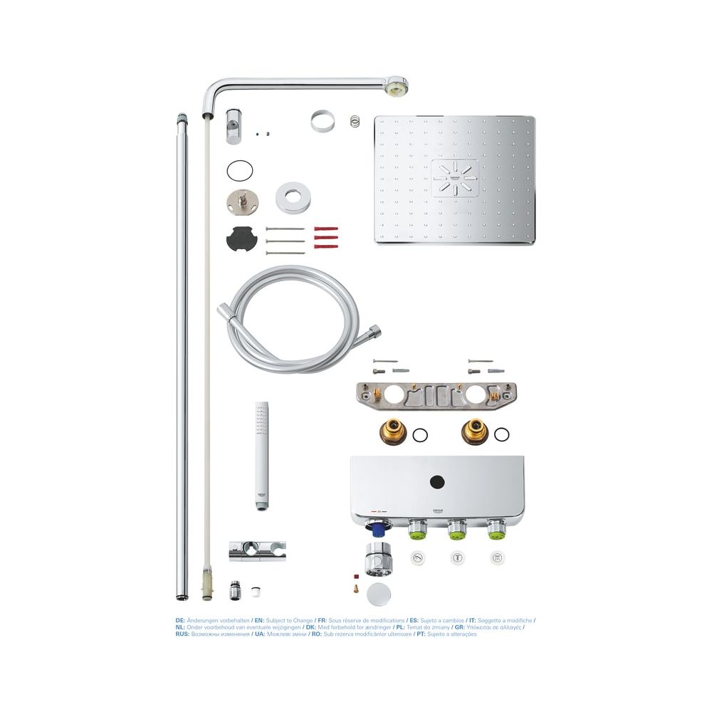 Grohe Euphoria SmartControl System 310 Cube Duo Duschsystem mit Thermostatbatterie Wan... GROHE-26508000 4005176457593 (Abb. 13)