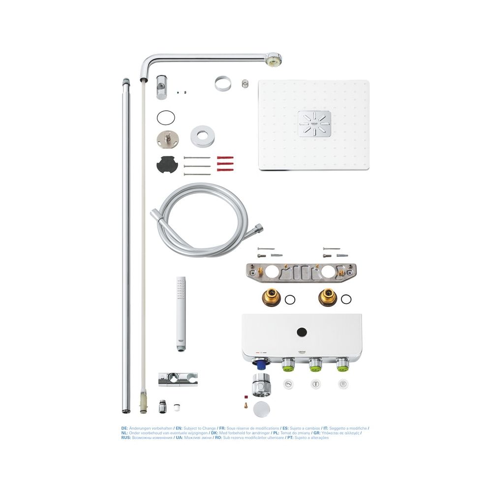 Grohe Euphoria SmartControl System 310 Cube Duo Duschsystem mit Thermostatbatterie Wand... GROHE-26508LS0 4005176457616 (Abb. 5)