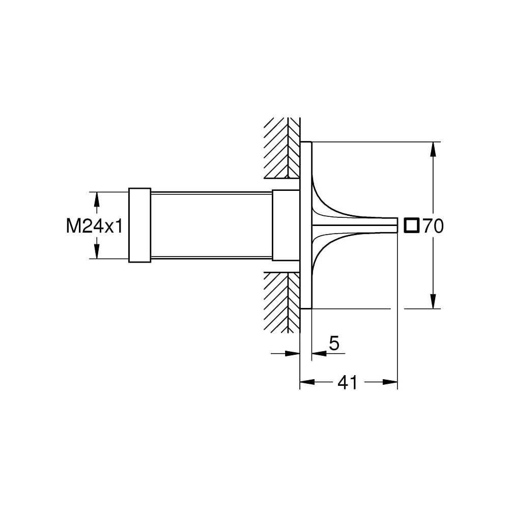 Grohe Allure UP-Ventil Oberbau hard graphite 19334A01... GROHE-19334A01 4005176513534 (Abb. 6)