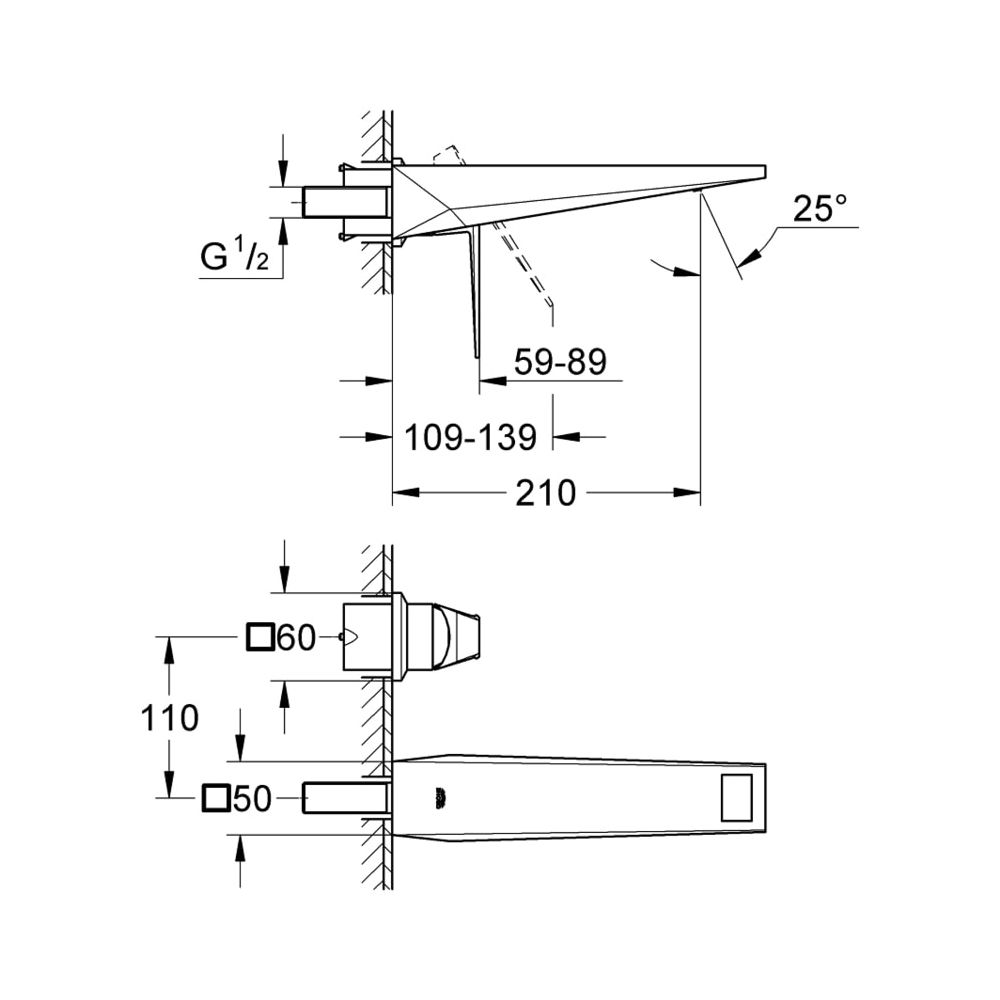 Grohe Allure Brilliant 2-Loch-Waschtischbatterie supersteel 19783DC0... GROHE-19783DC0 4005176490484 (Abb. 4)