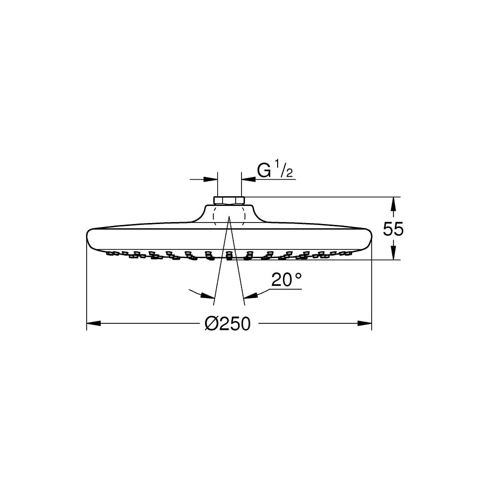 Grohe Tempesta 250 Kopfbrause chrom 26666000... GROHE-26666000 4005176580536 (Abb. 2)