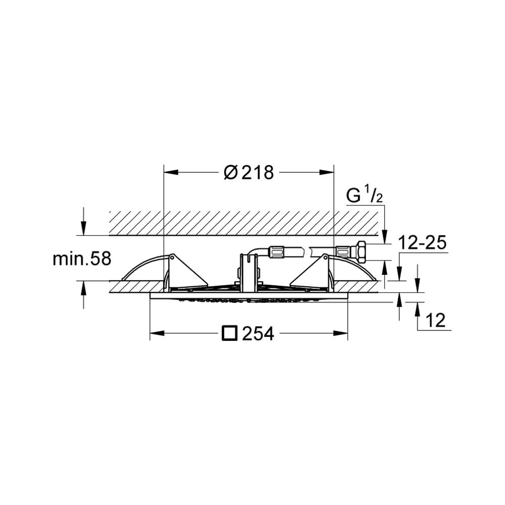 Grohe Rainshower F-Series 10" Deckenbrause chrom 27467000... GROHE-27467000 4005176882609 (Abb. 8)