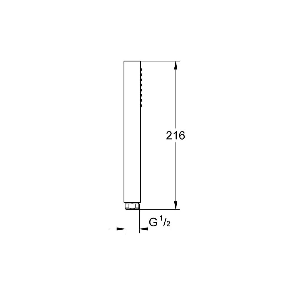 Grohe Euphoria Cube+ Stick Handbrause 1 Strahlart cool sunrise gebürstet 27888GN0... GROHE-27888GN0 4005176558047 (Abb. 4)