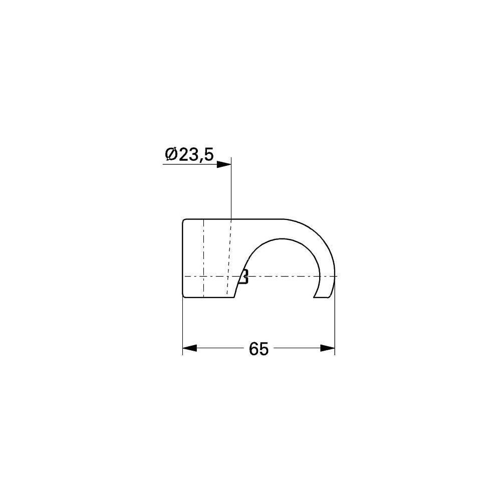 Grohe Handbrauseablage Relexa für Wandbatterie, Chrom... GROHE-28788000 4005176602450 (Abb. 3)