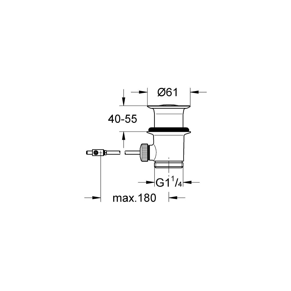 Grohe Ablaufgarnitur 1 1/4" supersteel 28910DC0... GROHE-28910DC0 4005176409448 (Abb. 5)