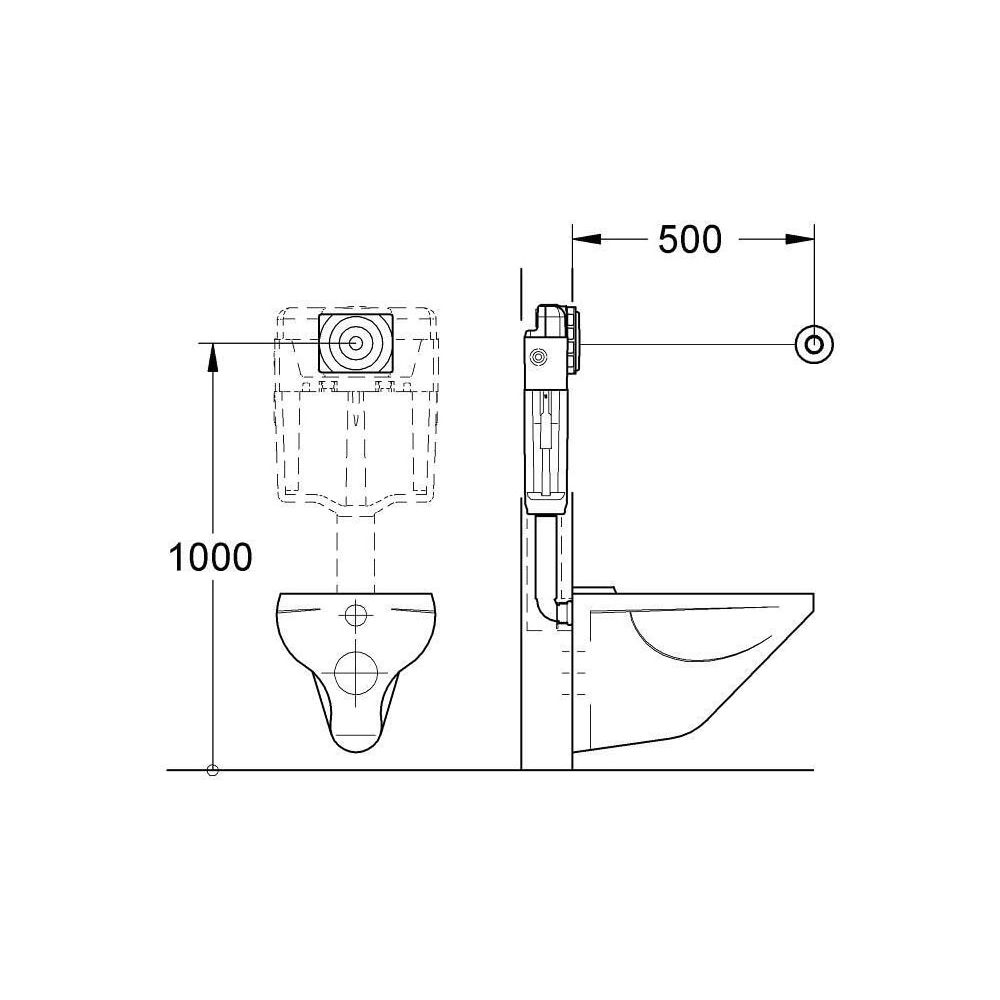 Grohe Surf Pneumatik-Betätigung chrom 37059000... GROHE-37059000 4005176142857 (Abb. 3)