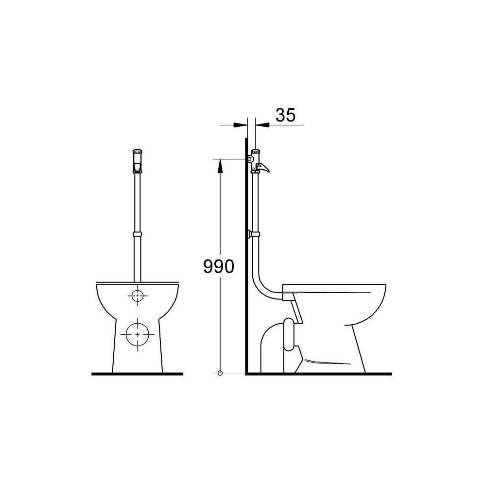 Grohe DAL-Automatic-Spüler für WC chrom 37139000... GROHE-37139000 4005176143083 (Abb. 3)