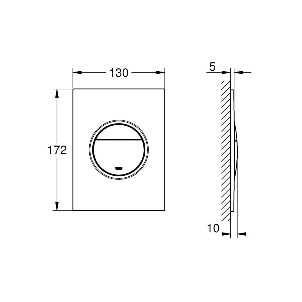 Grohe Nova Cosmopolitan S Abdeckplatte mattchrom 37601P00... GROHE-37601P00 4005176416064 (Abb. 4)