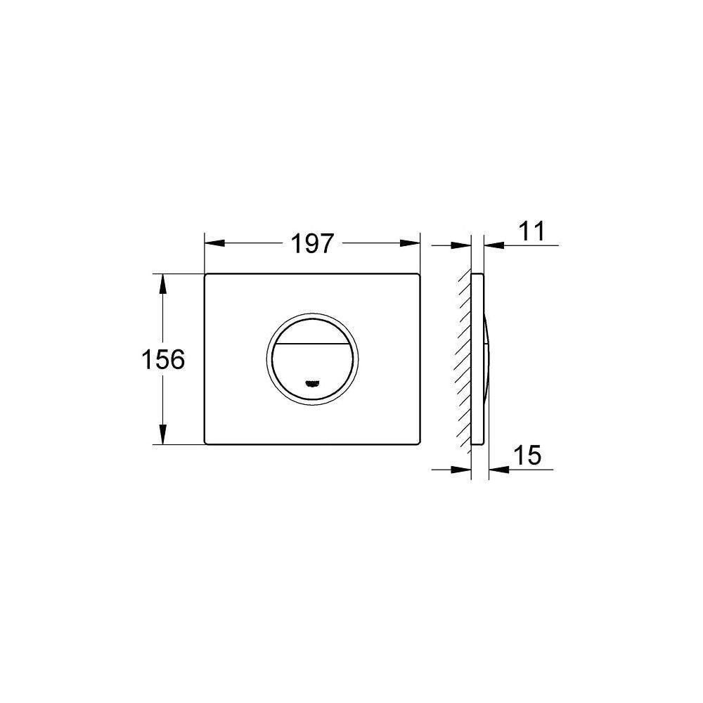 Grohe Nova Cosmopolitan Abdeckplatte mattchrom 38765P00... GROHE-38765P00 4005176846847 (Abb. 4)