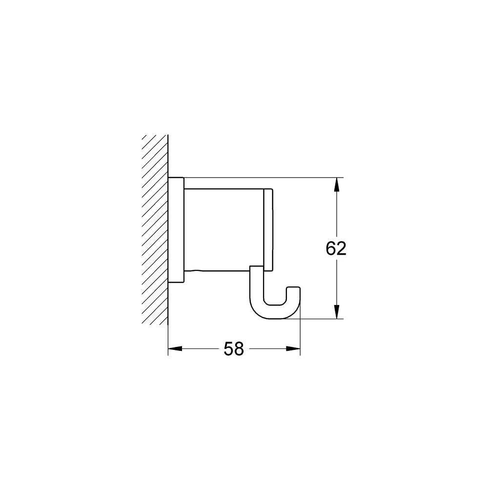 Grohe Allure Bademantelhaken chrom 40284000... GROHE-40284000 4005176824104 (Abb. 3)