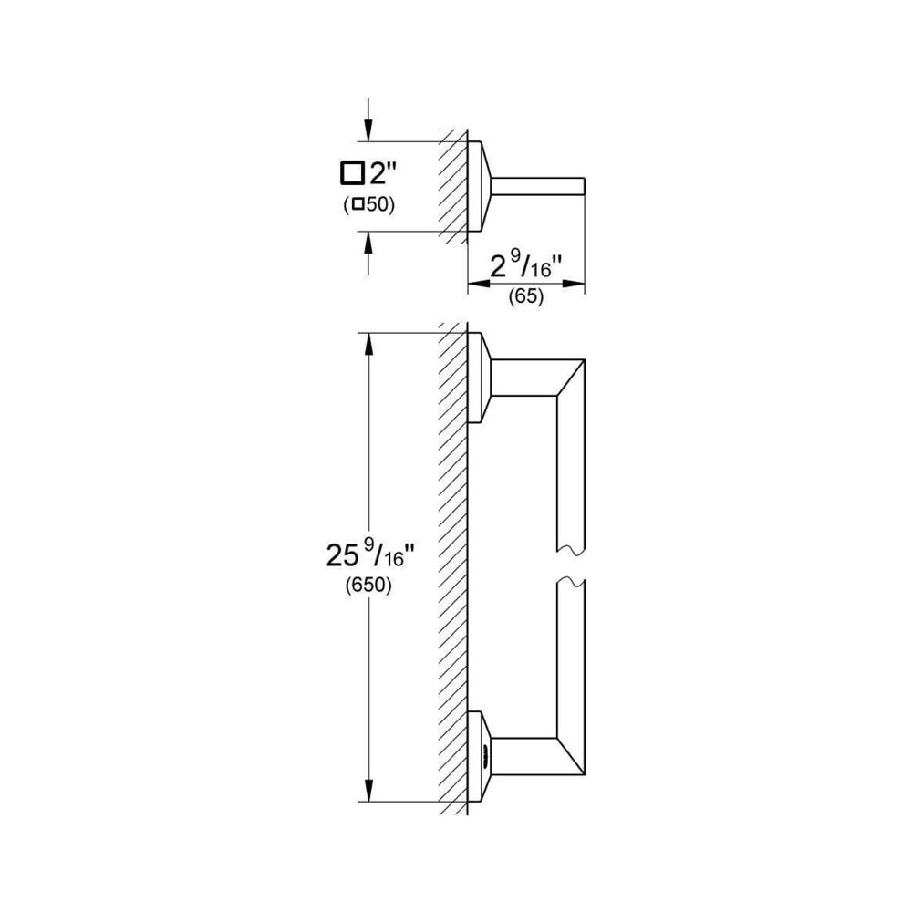 Grohe Allure Brilliant Badetuchhalter chrom 40497000... GROHE-40497000 4005176899294 (Abb. 3)