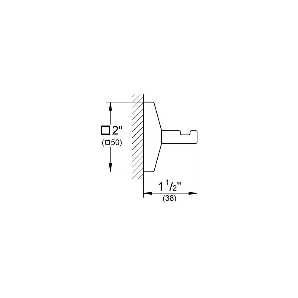 Grohe Allure Brilliant Bademantelhaken chrom 40498000... GROHE-40498000 4005176899300 (Abb. 3)