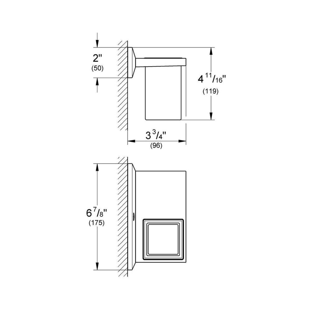 Grohe Allure Brilliant Ablage mit Mundspülglas chrom 40503000... GROHE-40503000 4005176900068 (Abb. 3)