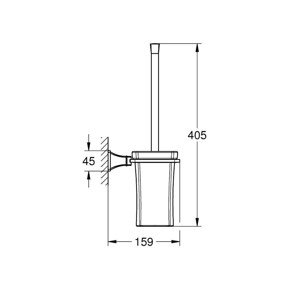 Grohe Grandera Toilettenbürstengarnitur chrom 40632000... GROHE-40632000 4005176928017 (Abb. 4)