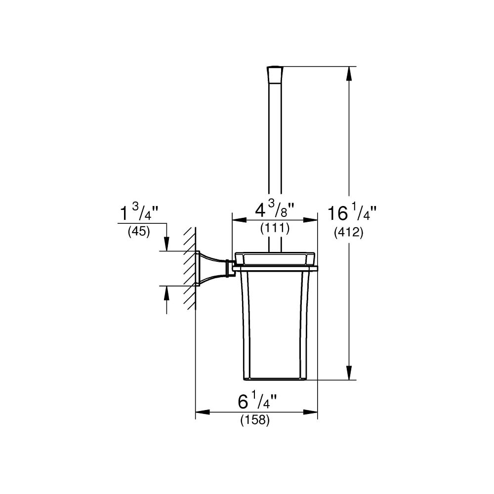 Grohe Grandera Toilettenbürstengarnitur chrom/gold 40632IG0... GROHE-40632IG0 4005176928024 (Abb. 5)