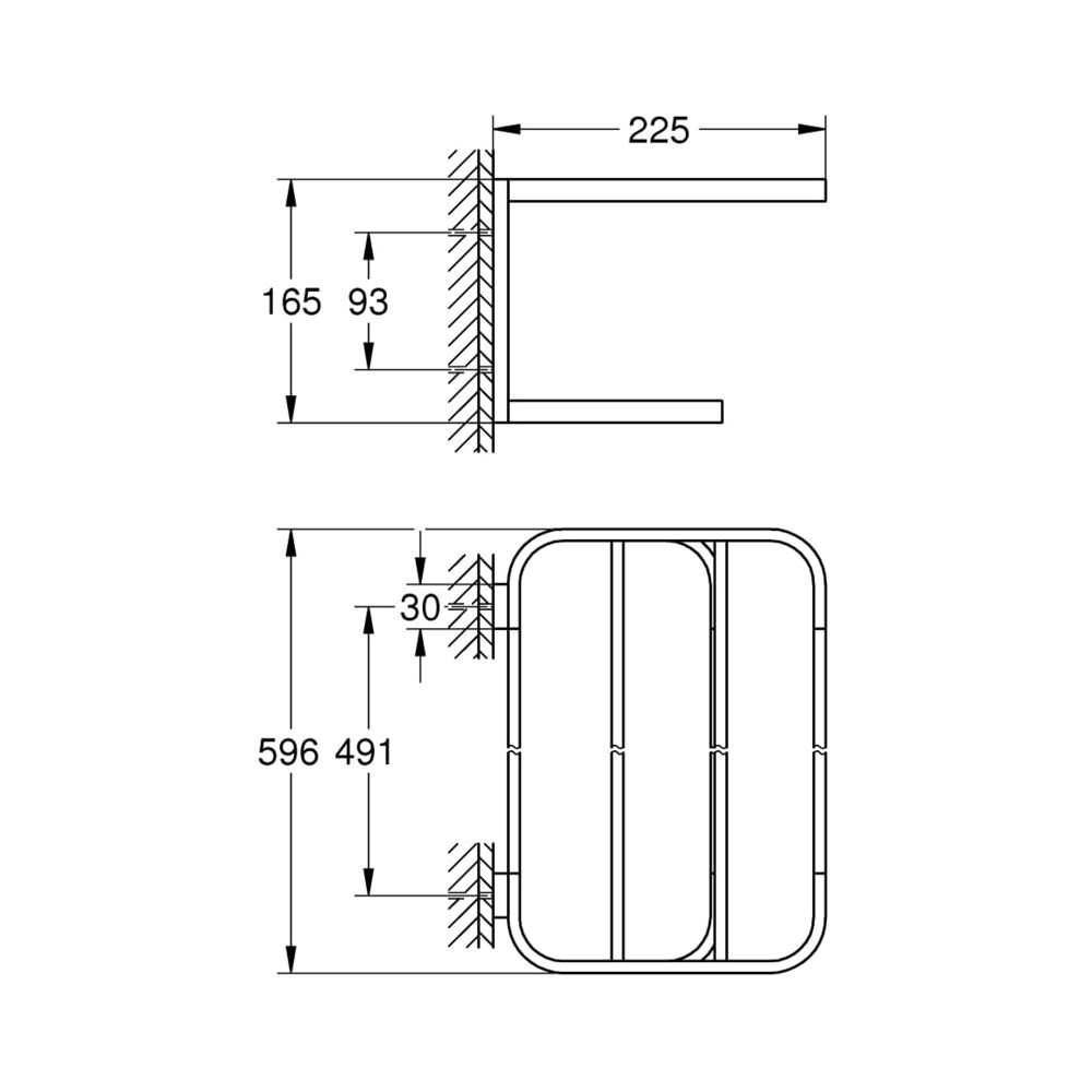 Grohe Selection Multi-Badetuchhalter chrom 41066000... GROHE-41066000 4005176578083 (Abb. 6)