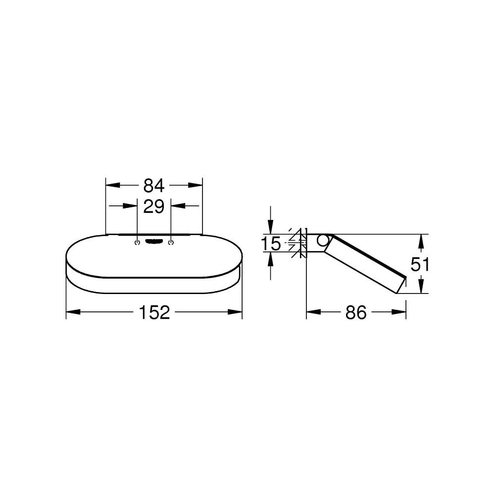 Grohe Selection WC-Papierhalter hard graphite gebürstet 41069AL0... GROHE-41069AL0 4005176578502 (Abb. 5)