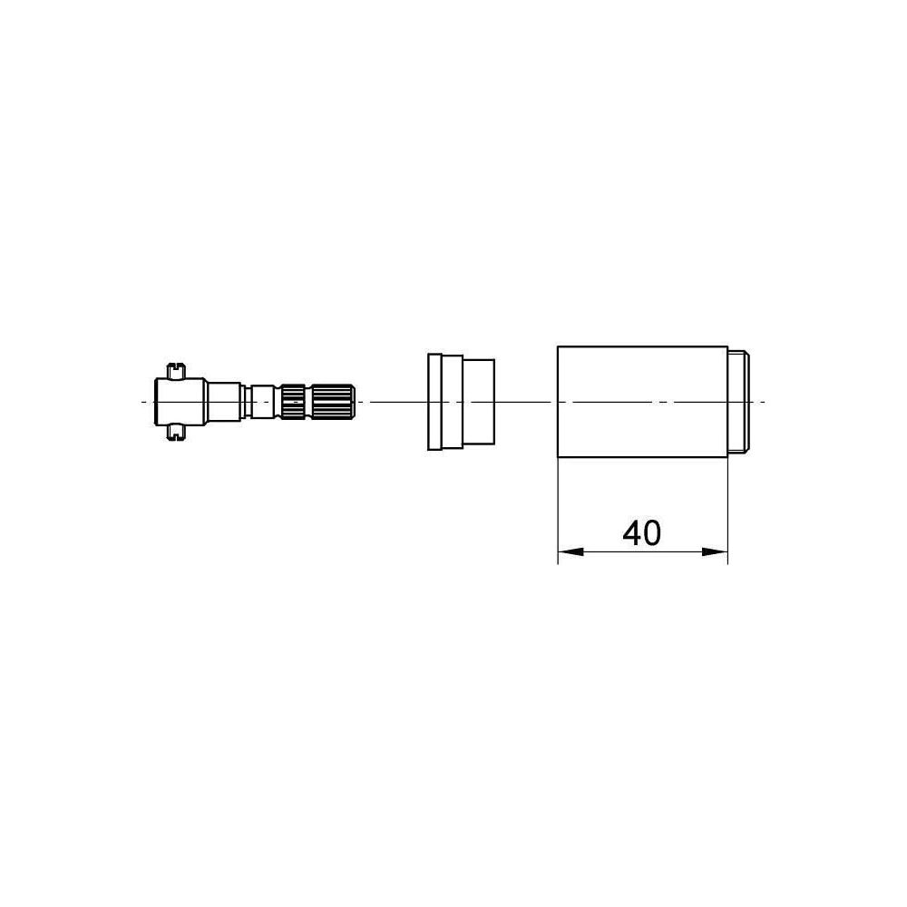 Grohe Verlängerungsset 40mm, für Eichelberg Unterputz-Ventile chrom 44027226... GROHE-44027226 4037876007563 (Abb. 2)