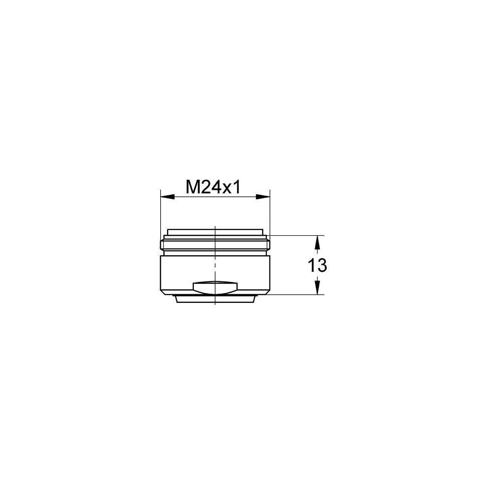 Grohe Mousseur Eichelberg 44043626 XtraClean, Außengewinde M 24 x 1, chrom... GROHE-44043626 4037876024492 (Abb. 2)