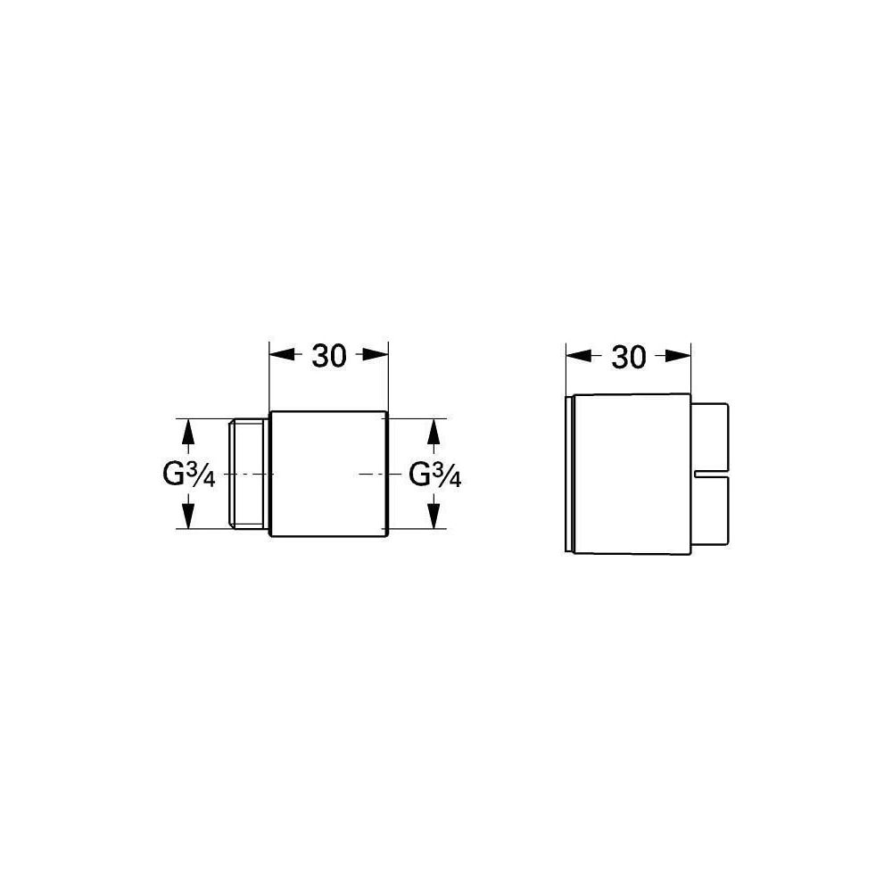 Grohe Verlängerungsset 30 mm chrom 46238000... GROHE-46238000 4005176111747 (Abb. 4)