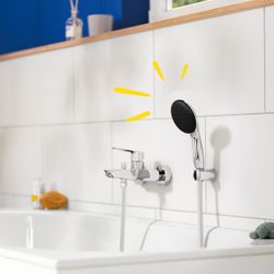 Grohe Start Einhandwandarmatur (Wandmontage, Mengenbegrenzung Temperaturbegrenzer, S-An... GROHE-25283002 4005176766763 (Abb. 1)