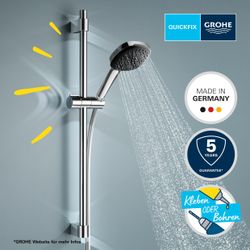 Grohe Vitalio Comfort 110 Brausestangenset 2 Strahlarten (Rain Jet) chrom 26398001... GROHE-26398001 4005176681189 (Abb. 1)