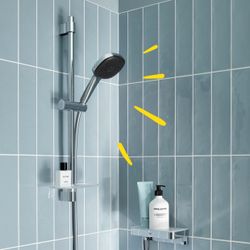 Grohe Vitalio Comfort 110 Brausestangenset 2 Strahlarten (Rain Jet) chrom 26398001... GROHE-26398001 4005176681189 (Abb. 1)