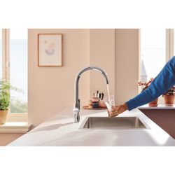 Grohe Blue Pure StartCurve Einhand-Spültischbatterie mit Filterfunktion, QuickFix, Chro... GROHE-30592000 4005176745041 (Abb. 1)
