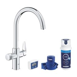 Grohe Blue Pure StartCurve Einhand-Spültischarmatur Starter Set mit Filterfunktion, 1-L... GROHE-30593000 4005176745058 (Abb. 1)