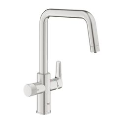 Grohe Blue Pure Start Einzelarmatur, Spültischarmatur mit Filterfunktion, Supersteel, 3... GROHE-30595DC0 4005176745089 (Abb. 1)