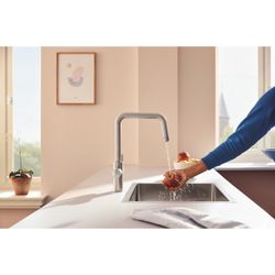 Grohe Blue Pure Start Einzelarmatur, Spültischarmatur mit Filterfunktion, Supersteel, 3... GROHE-30595DC0 4005176745089 (Abb. 1)