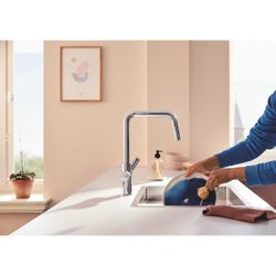 Grohe Blue Pure Start Starterset mit Mini Aktivkohlefilter, U-Auslauf, 150 Grad schwenk... GROHE-30596000 4005176745096 (Abb. 1)