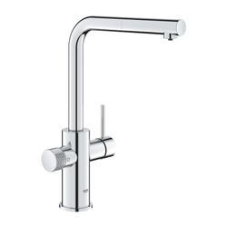Grohe Blue Pure Minta Einhand-Spültischarmatur mit Filter, L-Auslauf, herausziehbarer A... GROHE-30601000 4005176745140 (Abb. 1)