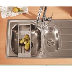 Grohe Küchenspülen-Sieb 450x150x100mm Edelstahl, spülmaschinenfest, korrosionsfrei... GROHE-40852SD0 4005176740442 (Abb. 1)