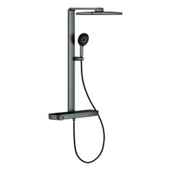 Grohe Aqua Pure Rainshower Duschsystem eckig Hard Graphite gebürstet 15l/min, mit Kop... GROHE-100962AL00 4005176949623 (Abb. 1)