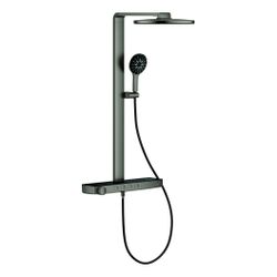 Grohe Aqua Pure Rainshower Duschsystem rund Hard Graphite gebürstet 8,7l/min, mit Kop... GROHE-100964AL00 4005176949746 (Abb. 1)