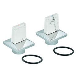 Grohe Griffpaar für Allure Brilliant mit Temperaturanzeige Rot/Blau, Chrom, 101334000... GROHE-1013340000 4067393002123 (Abb. 1)