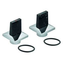 Grohe Griffpaar für Allure Brilliant mit Temperaturanzeige Rot/Blau, Chrom, 101335000... GROHE-1013350000 4067393002154 (Abb. 1)