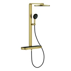 Grohe Aqua Pure Rainshower Duschsystem rund Hard Graphite gebürstet 15l/min, mit Kopf... GROHE-101680GN00 4067393005728 (Abb. 1)