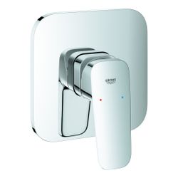 Grohe Cubeo Einhand-Brausebatterie Chrom, Fertigmontageset für Rapido SmartBox 35604... GROHE-1017770000 4067393010609 (Abb. 1)